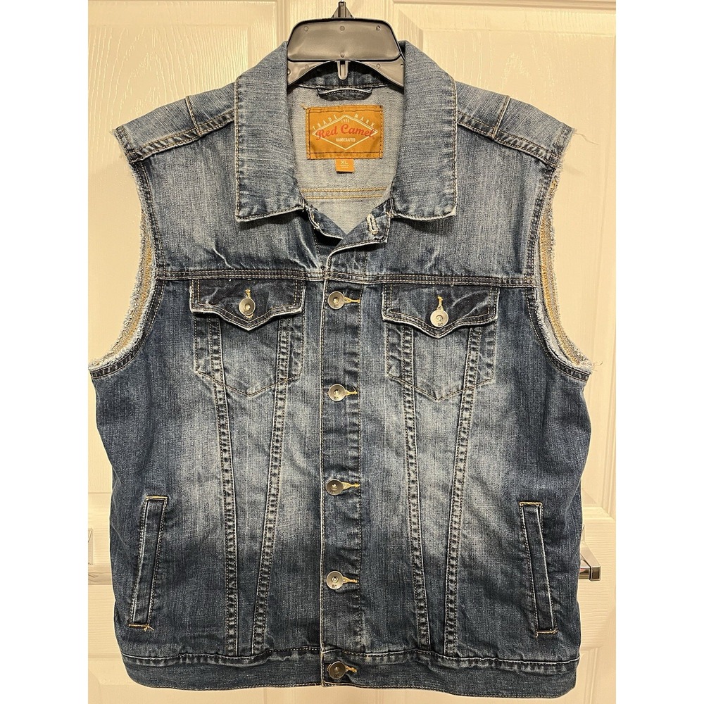 Red Camel Denim Vest Ladies Size XL